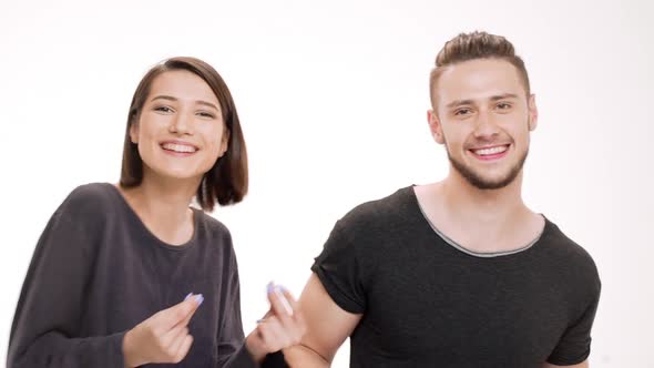 Friends Dancing Singing and Laughing