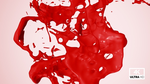 Splash Of Red Paint
