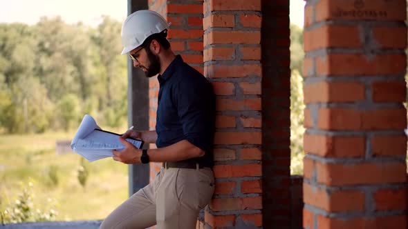 Real Estate Building Project Manager. Developer Builder Contractor Specialist Read Plan Scheme.