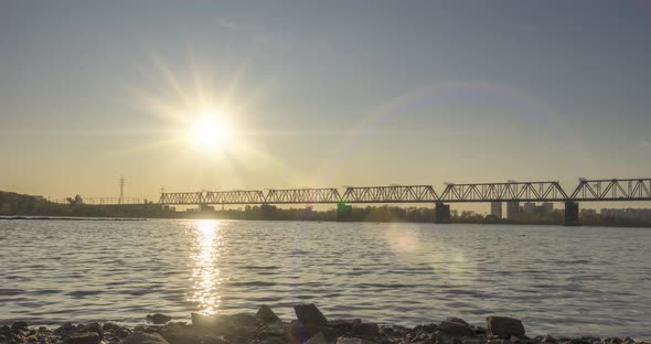 Timelapse of City River Bank