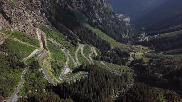Aerial View of Silvretta-Bielerhohe Road, Austria