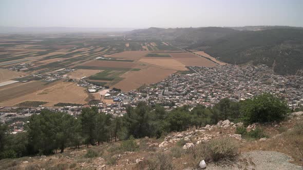 Daburiyya seen from Mount Tabor