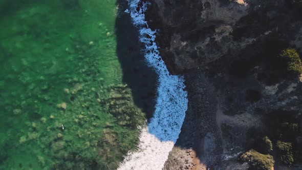 Drone footage of the Point Dume park. Gorgeous views of the land.