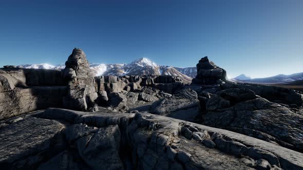 Rock and Stones in Alps Mountains