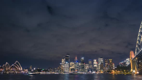 Sydney at night timelapse