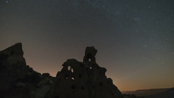 night star exposure in cappadocia Timelapse kapadokya Aoz0050