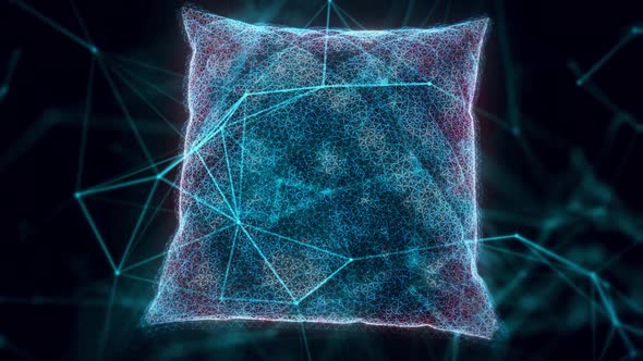 Matelasse Pillow Hologram Close Up Hd