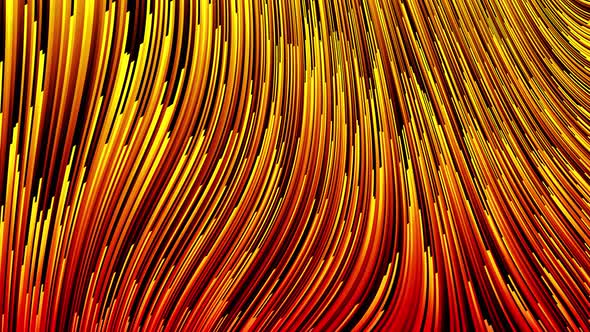 Fire Grass In Motion Vj Background 4K