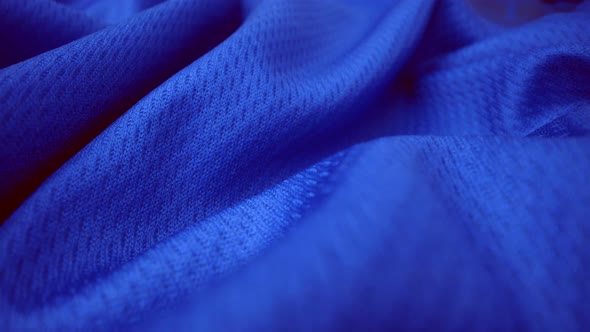 Close Up Detailed Cloth Texture of Shiny Spandex Cloth with Dolly Shot