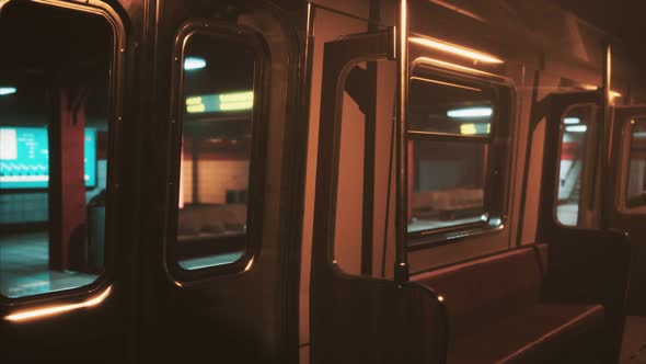 Empty Metro Station During the Coronavirus Covid19 Pandemic