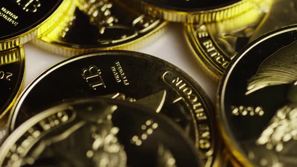 Rotating shot of Titan Bitcoins 