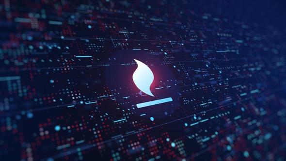 Fire Icon Digital Background alt