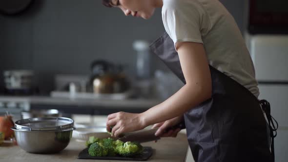 woman cooking