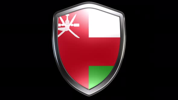 Oman Emblem Transition with Alpha Channel - 4K Resolution