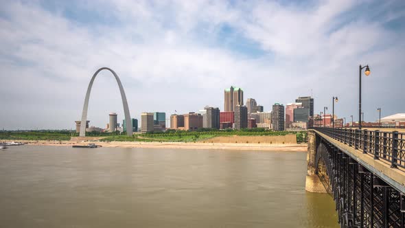 St. Louis, Missouri, USA Skyline on the Mississippi River