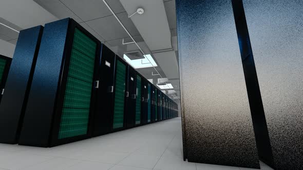 Cloud Computing Big Data Server Room