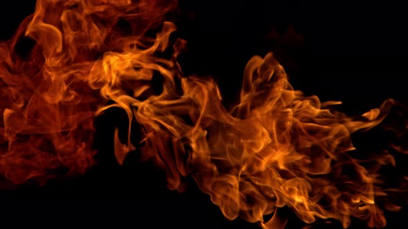 Fire Flame Shooted with High Speed Cinema Camera at 1000Fps