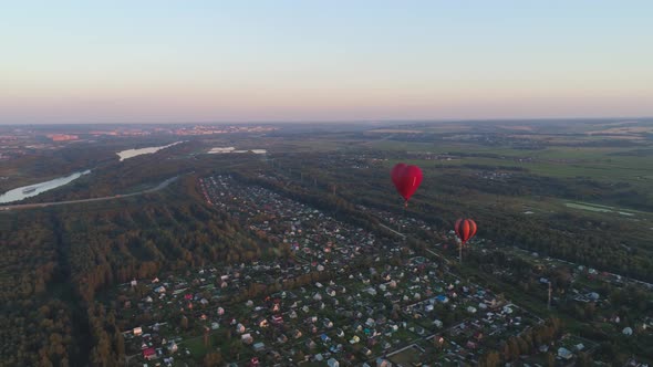 Hot Air Balloons in Sky