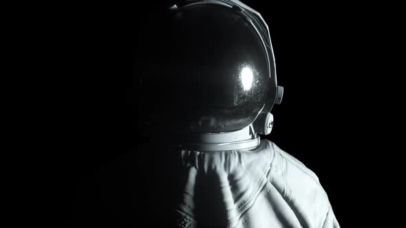 Circular Light Flashes Around an Astronaut