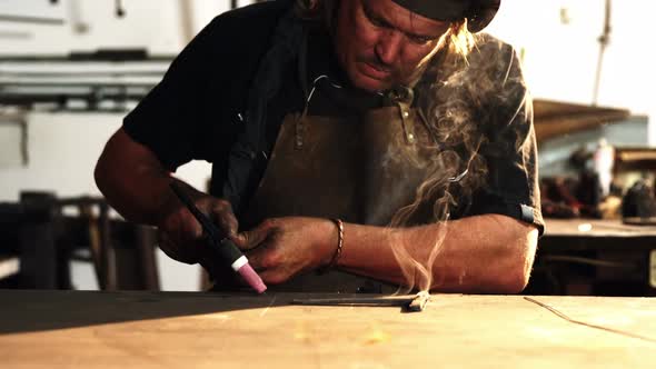 Welder using welding torch