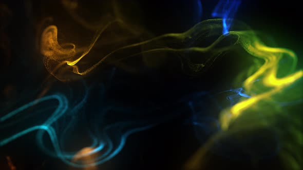 Glowing Particles Background