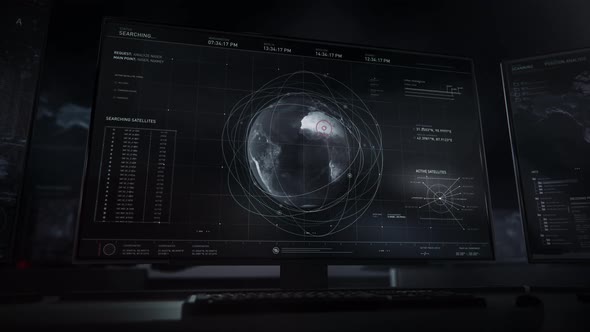 Running a Search for Active Satellite Data. Analyzing Niamey in Niger. UI alt