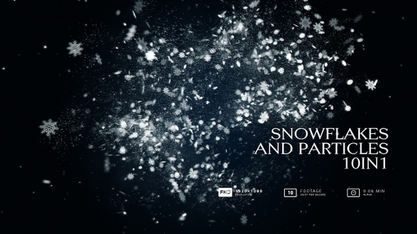 Snowflakes And Particles Pack 10in1