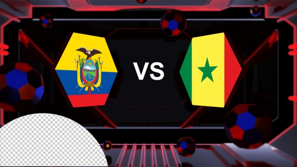 Ecuador Vs Senegal Football World Cup Qatar 2022 Vs Card Transition