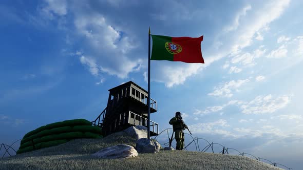 Soldier Protecting Guard by Portugal