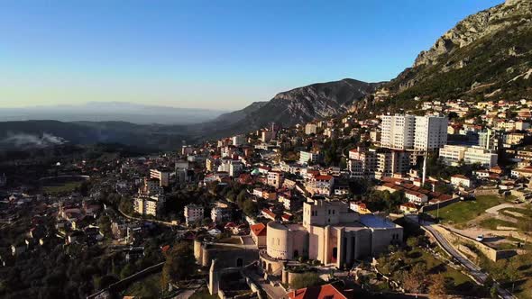 Citadel of Kruja Skanderbeg Warrior Fight Against Ottoman Empire From Medieval Fortress