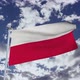 Poland Flag With Sky - VideoHive Item for Sale