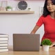 Portrait of Asian schoolgirl studying online via laptop - VideoHive Item for Sale