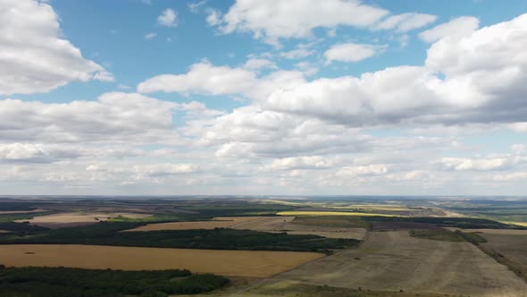 Wheat Fields Aerial View