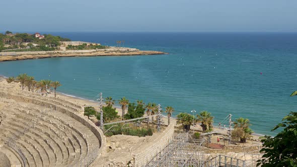 Roman Amphitheatre in Tarragona Costa Dorada Catalonia Spain