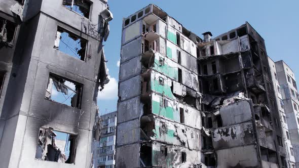 War in Ukraine  Destroyed Building in Borodyanka