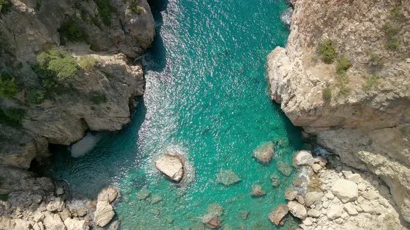 Cove on the Mediterranean Coast in Turkey