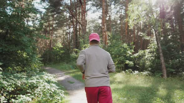 Athletic Korean Asian Man Running Outdoors