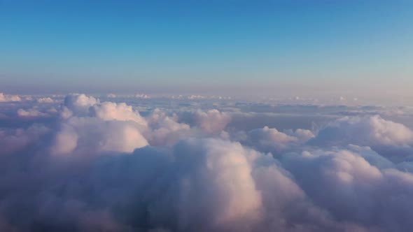 Feel Like a Bird Flying Over the Clouds Shoot on Drone