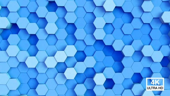 Hexagonal Background Blue