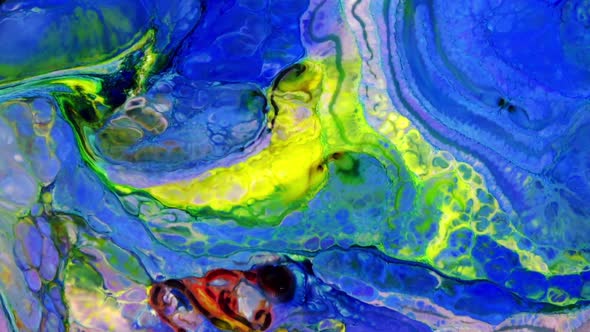 Abstract Colorful Sacral Liquid Waves Texture 59
