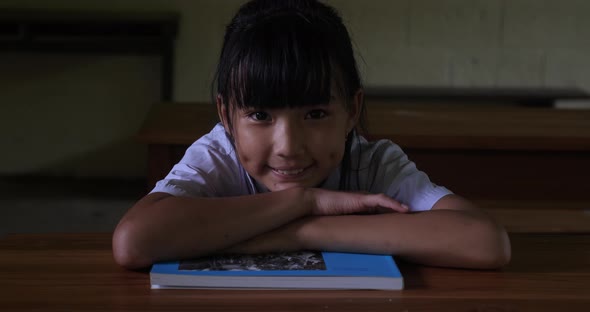 Cute Asian Girl Student Smiling alt