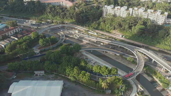 Panorama of the City of Kuala Lumpur and Road Junction