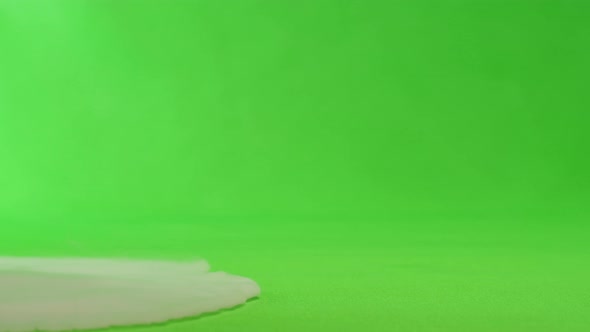 Smoke on Green Chroma Key Background alt