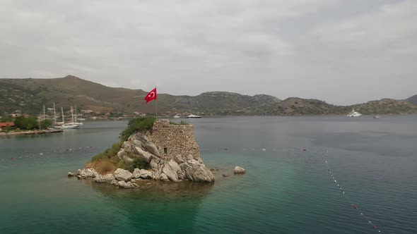 Top view of a island.