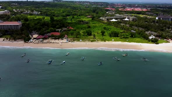 2.7K Bali Nusa Dua Beach Aerial