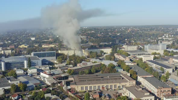 Column of Smoke From a