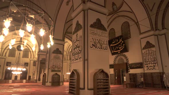 Interior of World's Most Beautiful Giant Historic Great Mosque