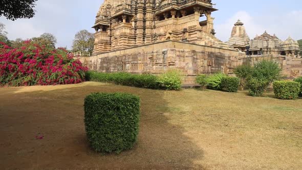Panoramic shot of Kandariya Mahadev Temple at Western Group of Temples, Khajuraho, Madhya Pradesh