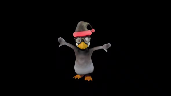 Cartoon Pengui Dance 7 – Christmas Concept alt