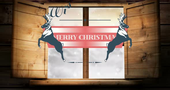 Illustration of christmas greeting and new year message 4k